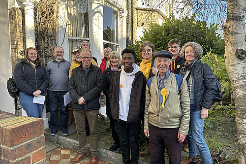 Lib Dem activists on the doorstep